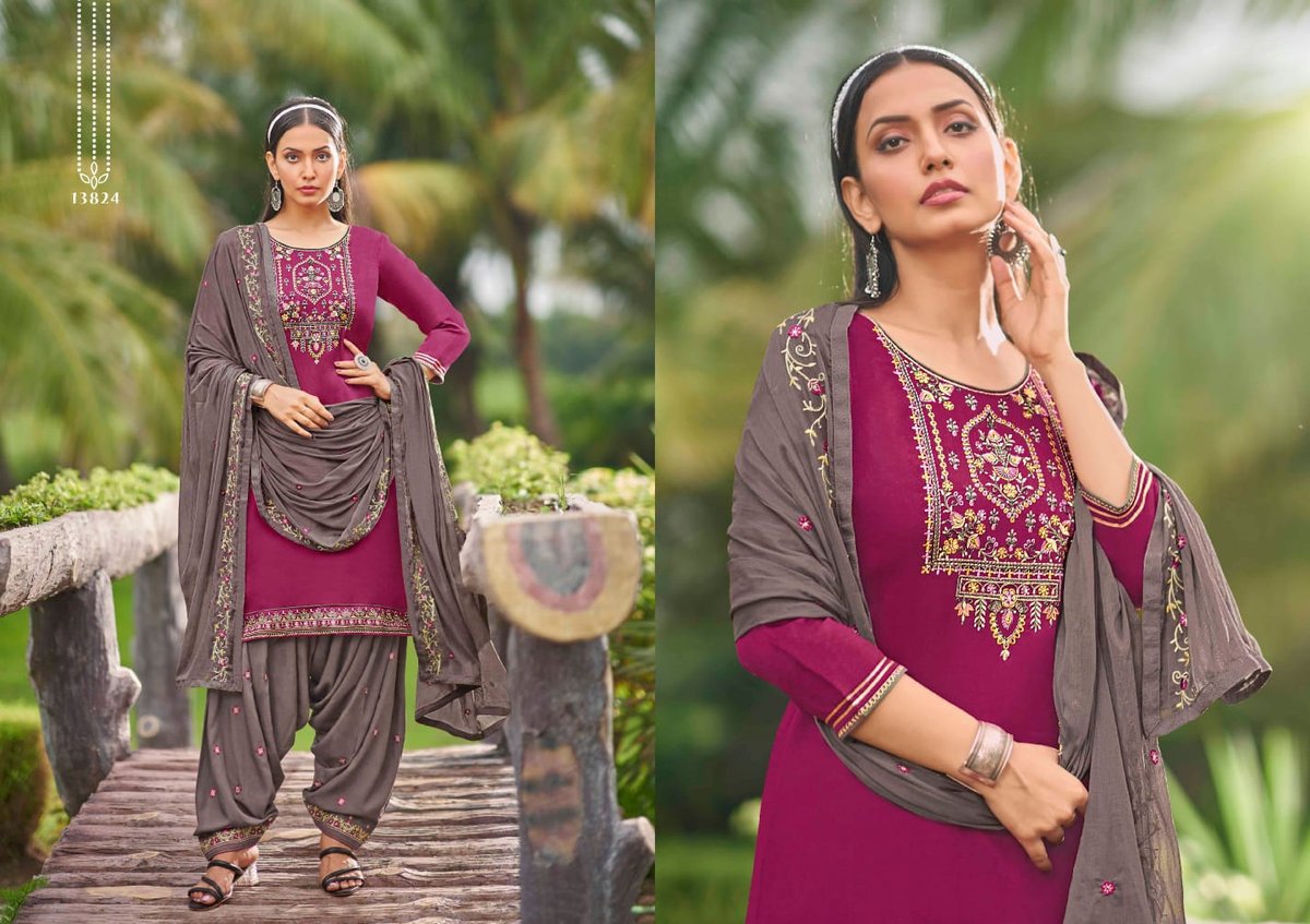 Kajree Kalaroop Fashion Of Patiyala Vol-34 13823-13828 Series 2