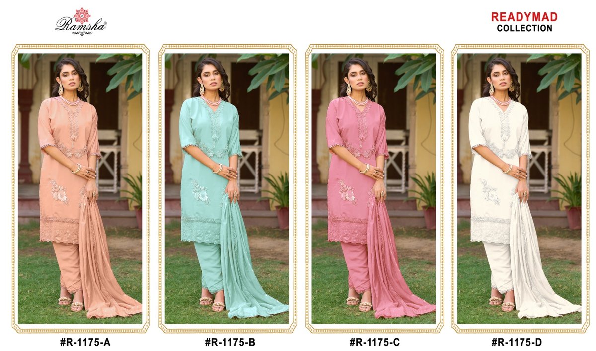 RAMSHA READYMADE R-1175 A TO  R-1175 D 5