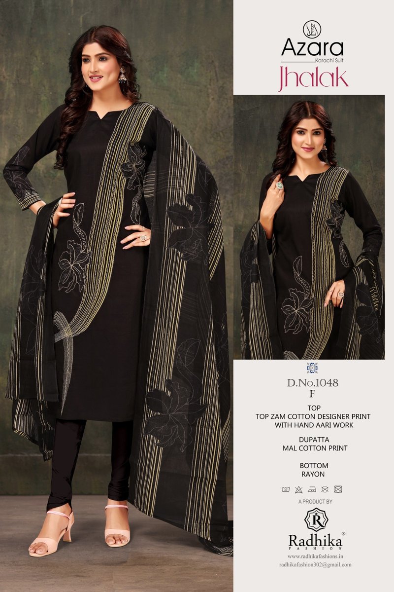 RADHIKA FASHION AZARA JHALAK 1048-A TO 1048-F 6