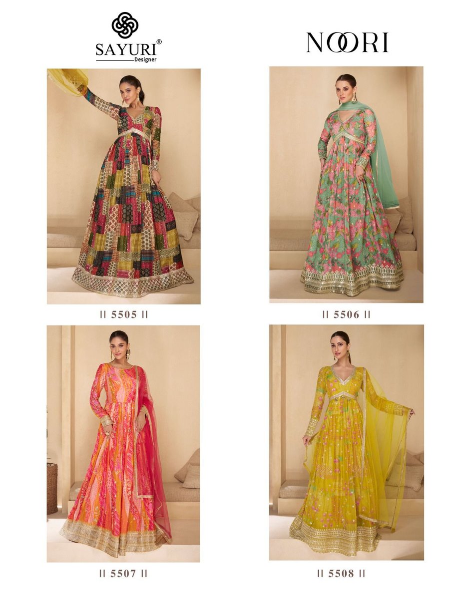 SAYURI DESIGNER NOORI 5505 TO 5508 5