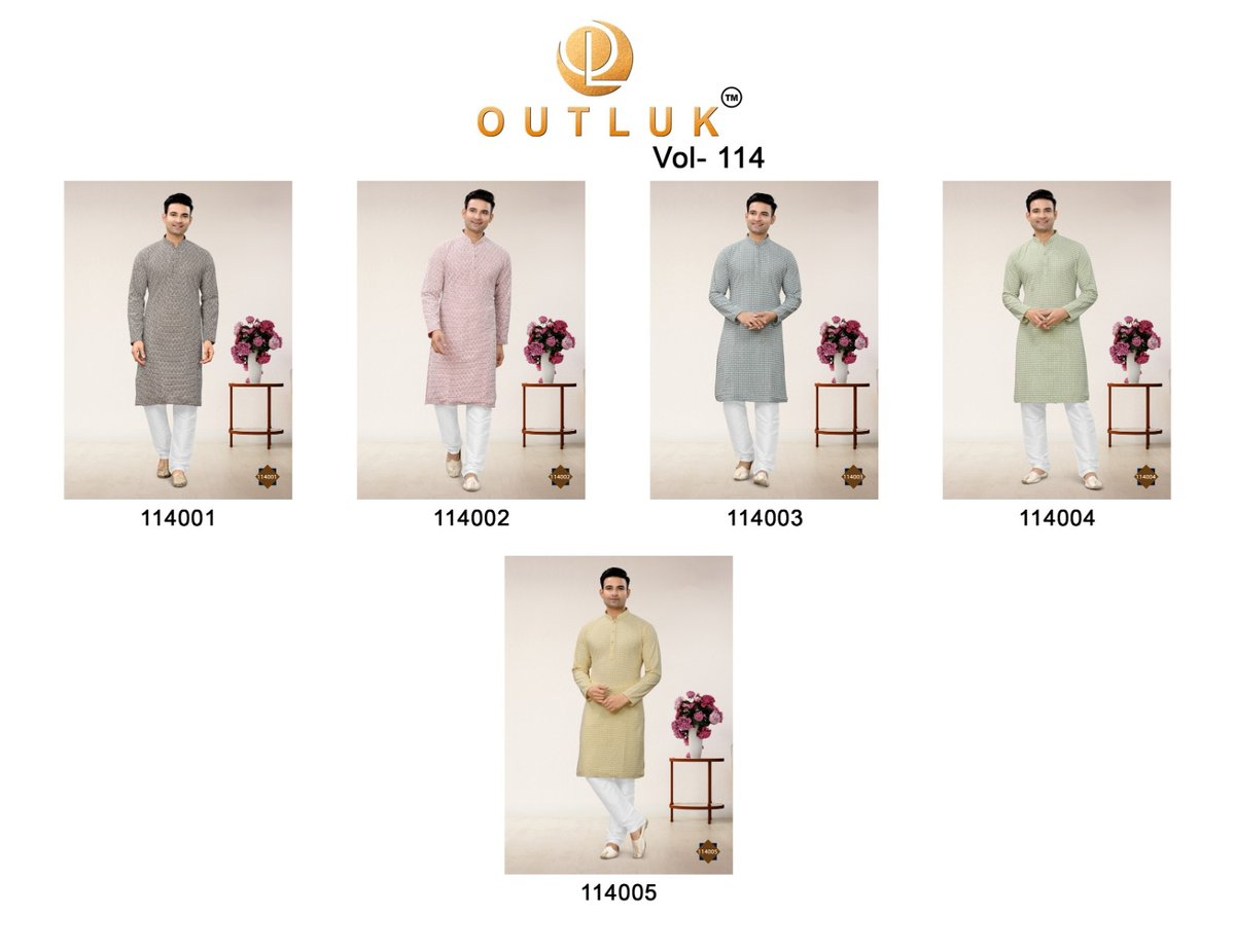 Kurta Pajama Outlook Vol-114 114001-114005 Series 6