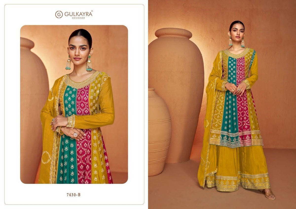 GULKAYRA DESIGNER RUHI 7430-A TO 7430-C 2