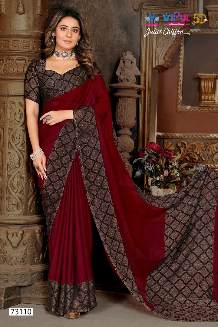 Vipul Fashion Juliete Chiffon Lovely 73107-73118 Series 4