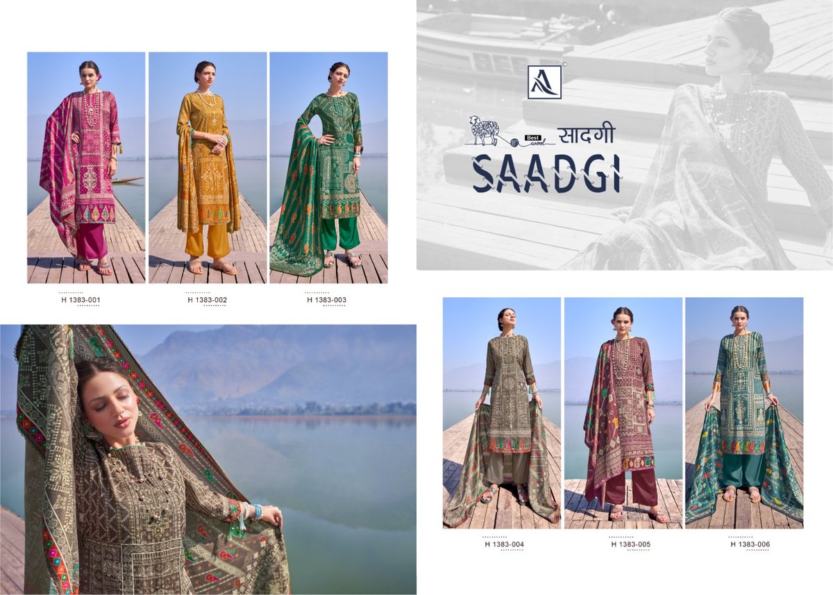 Alok Suit Saadgi 1383-001 to 1383-006 Series 7