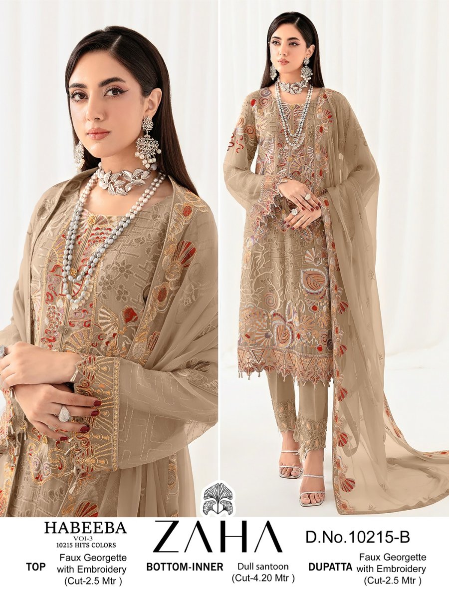 ZAHA HABEEBA VOL-3 10215-A TO 10215-D 2