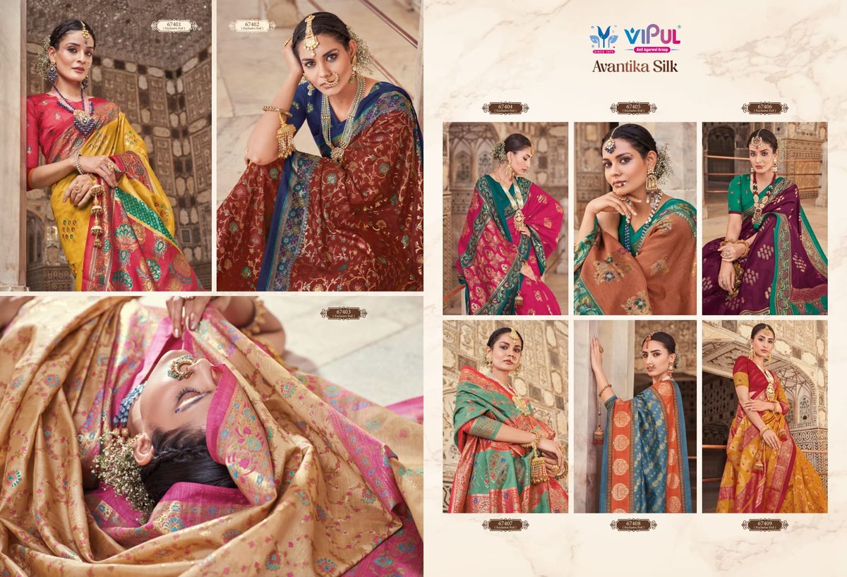 Vipul Fashion Avantika Silk 67401-67409 Series 10