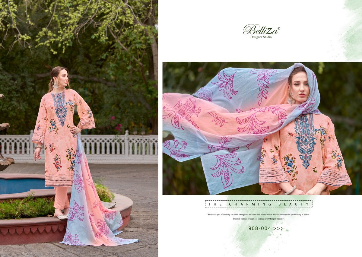 BELLIZA DESIGNER NAIRA VOL-48 908-001 TO 908-008 4