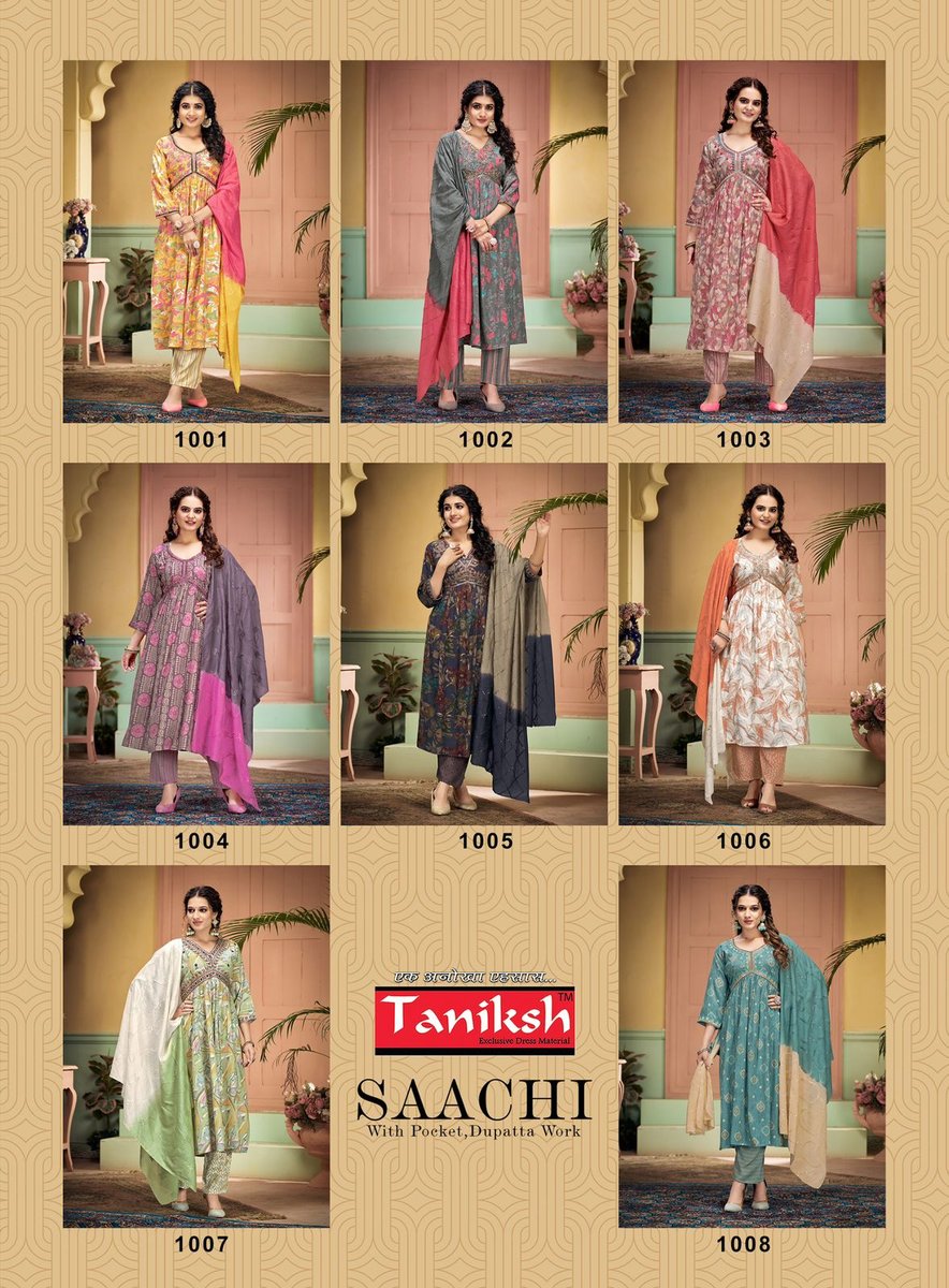 TANIKSH SACHI VOL-1 1001 TO 1008 9