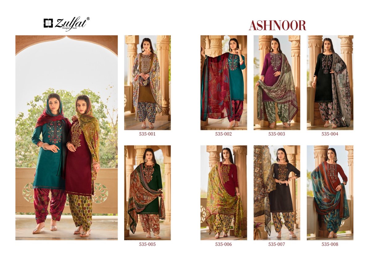 ZULFAT DESIGNER ASHNOOR 535-001 TO 535-008 9