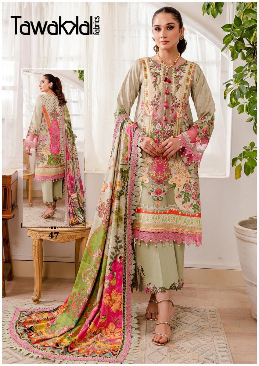 TAWAKKAL FABRICS MEHROZ LUXURY HEAVY COTTON COLLECTION VOL-5 41 TO 50 7