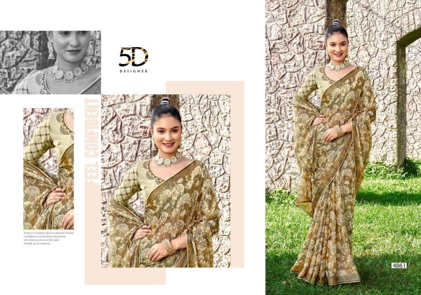 5D DESIGNER PANKHUDI 4861 TO 4868