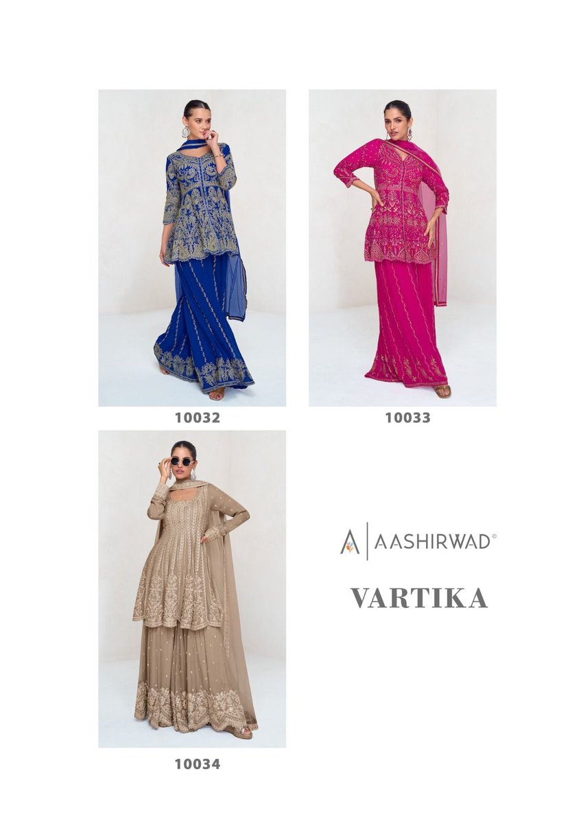 AASHIRWAD CREATION VARTIKA 10032-10034 4