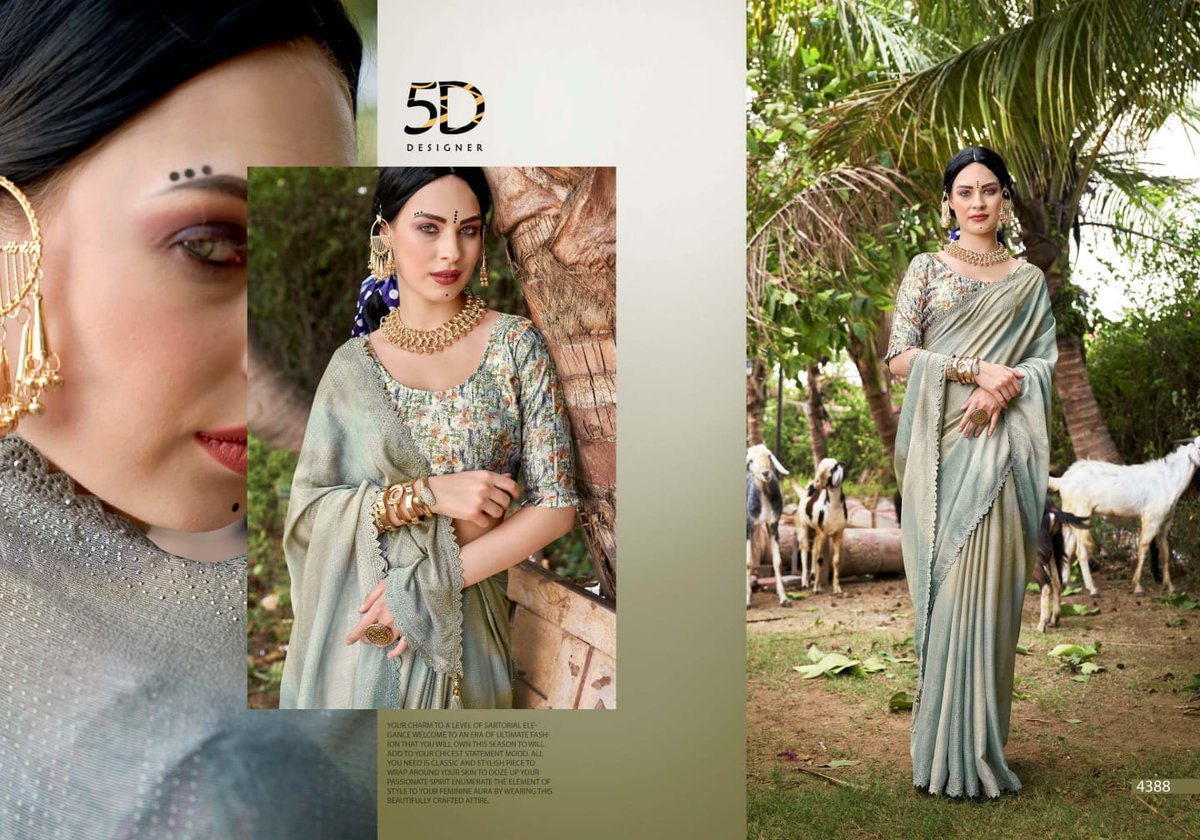 5D DESIGNER MADHUMATI 4383 TO 4390 6