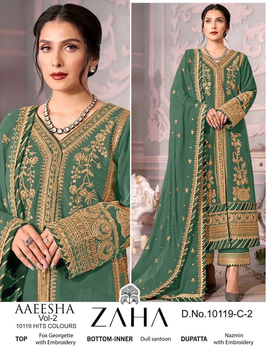 ZAHA AAEESHA-VOL-2 10119-C-1 TO 10119-C-4 2