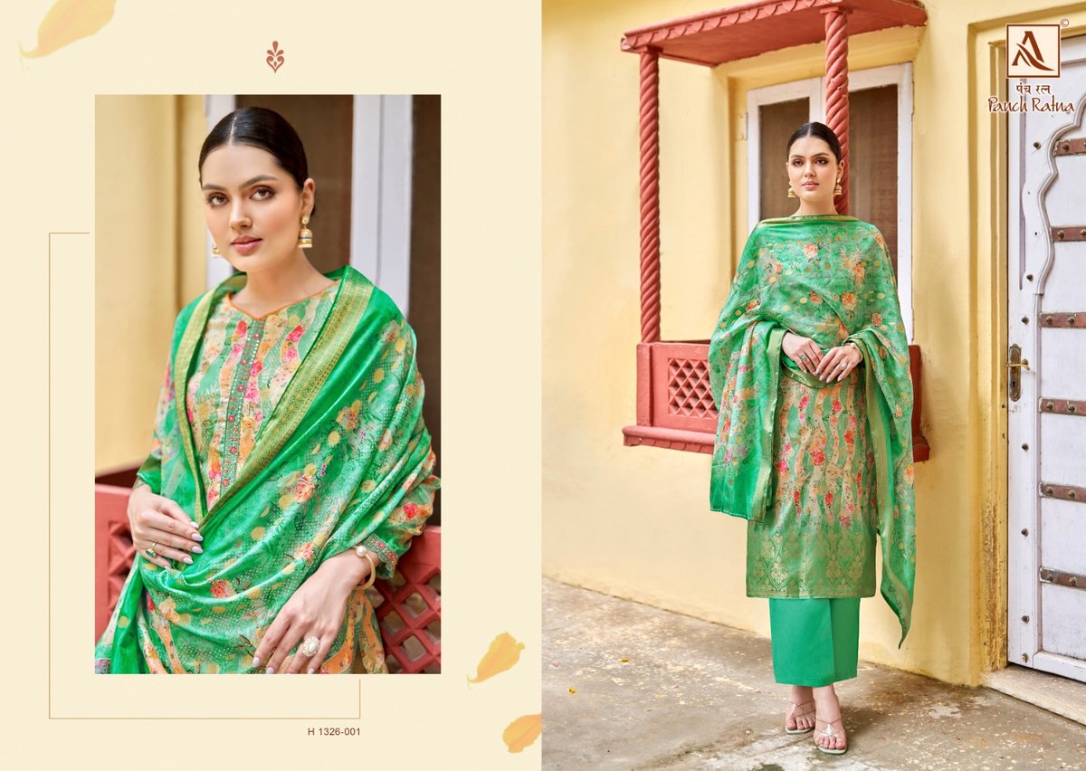 Alok Suit Panch Ratna 1326-001 to 1326-006 Series 1