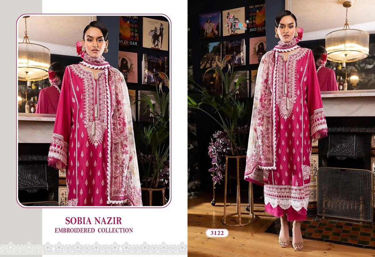 Shree Fab Sobia Nazir Lawn Collection 3118-3123 Series 5