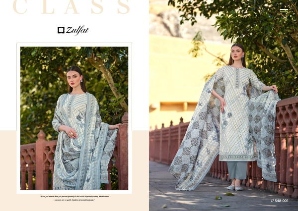 ZULFAT DESIGNER FARHANA VOL-6 548-001 TO 548-008
