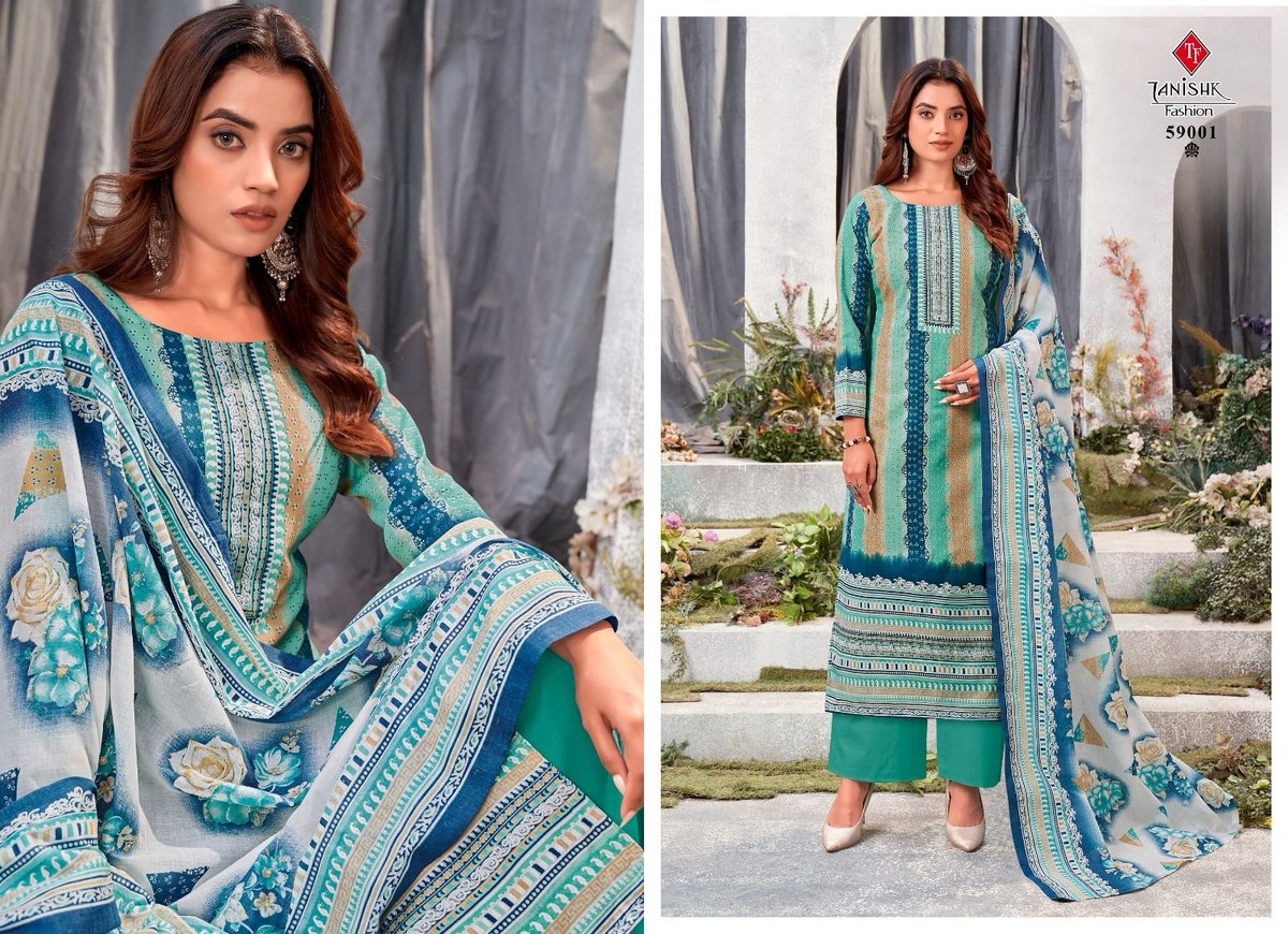 TANISHK FASHION GAZAL-BANDHNI 59001 TO 59008 1