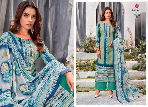 TANISHK FASHION GAZAL-BANDHNI 59001 TO 59008