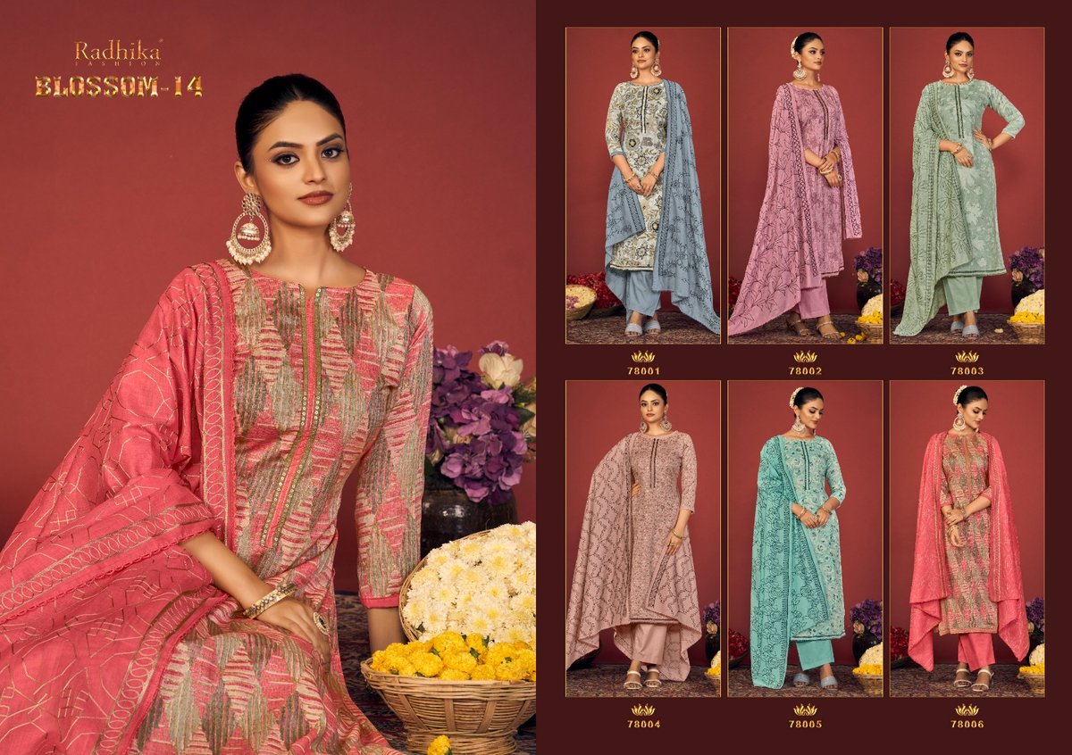 RADHIKA FASHION BLOSSOM-14-78001 TO 78006 SERIES 7