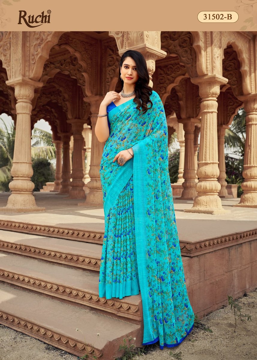 RUCHI SAREE STAR CHIFFON 152 31501-A TO 31503-D 6