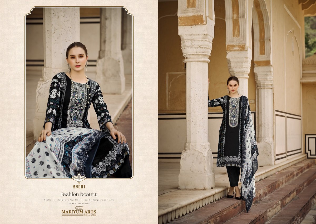 MARIYUM ARTS BLACK & WHITE 95001 TO 95006 1