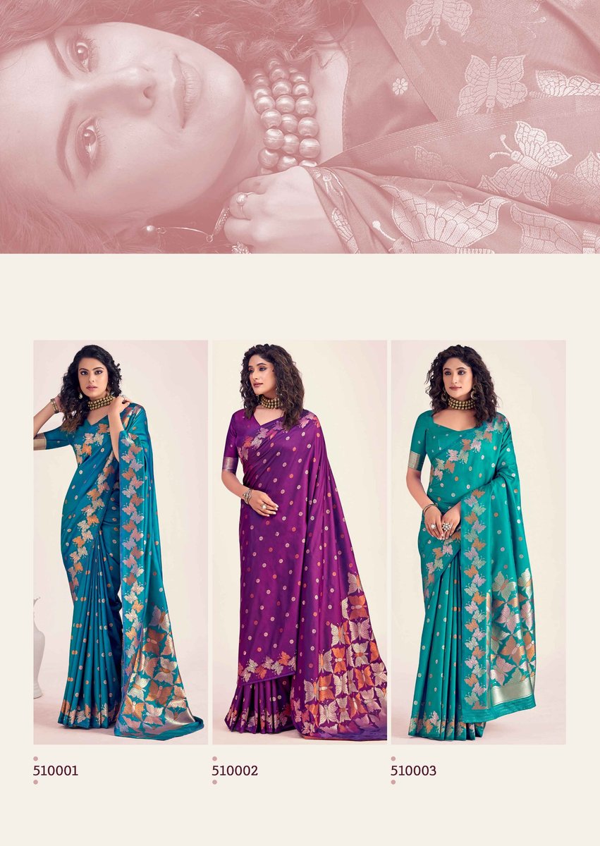 RAJPATH FABRICS RAJYOG BUTTERFLY SILK 510001 TO 510006 7