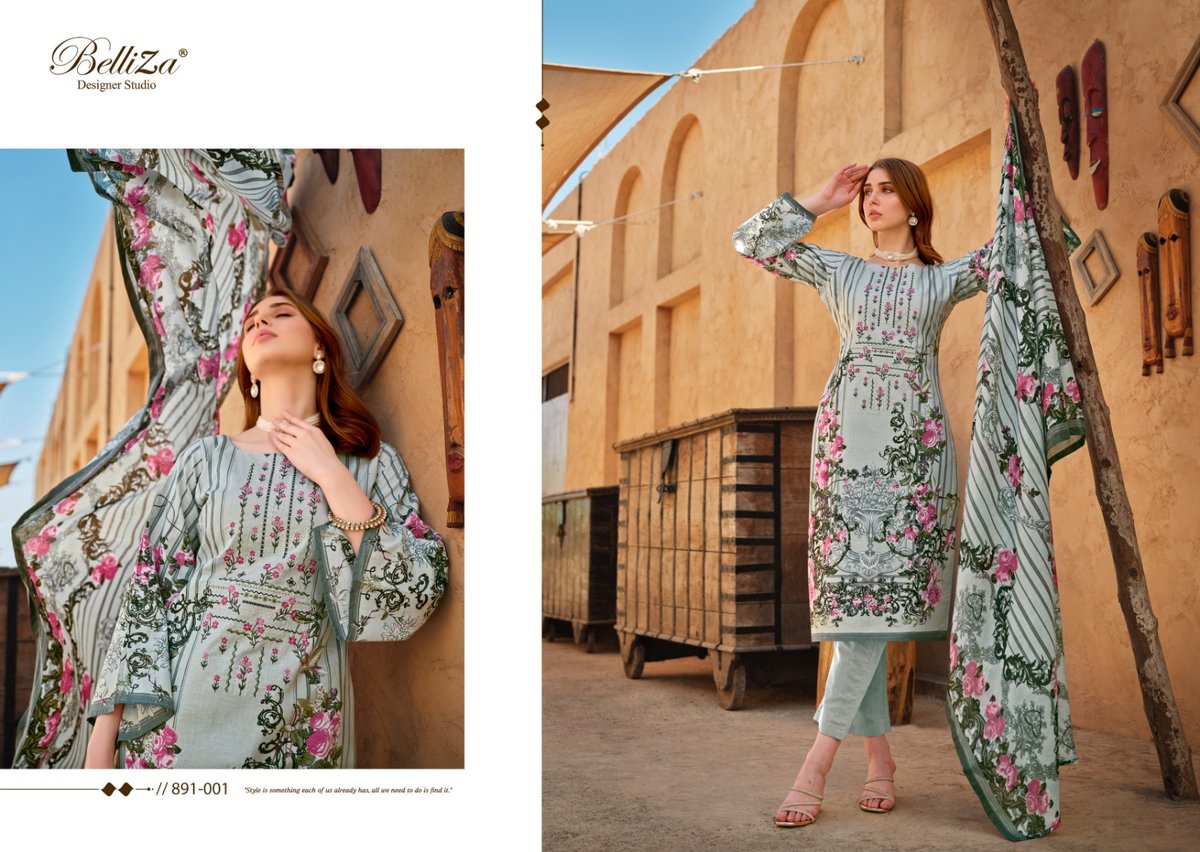 BELLIZA DESIGNER NAIRA VOL-39 891-001 TO 891-008 1