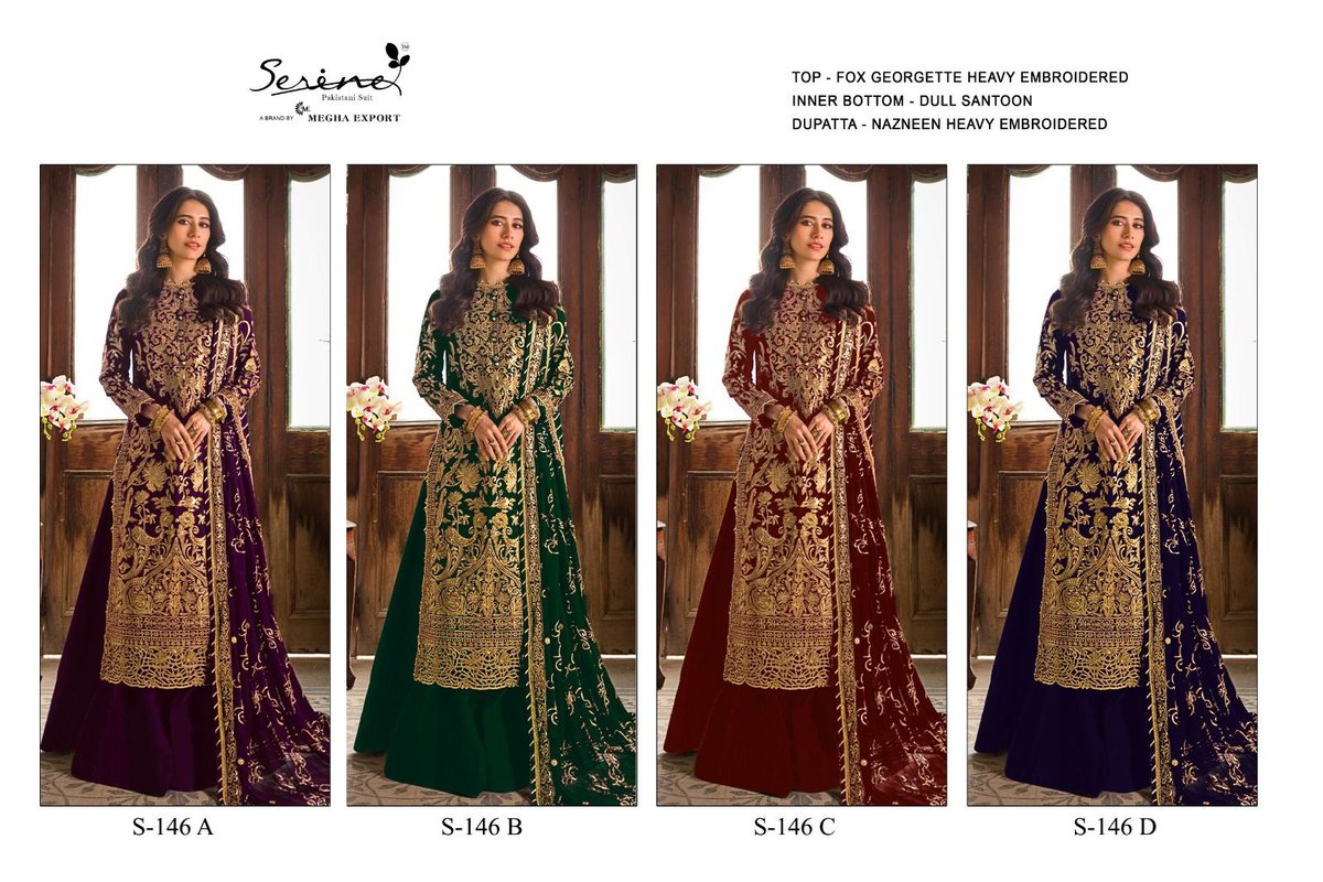 Serine Pakistani Suit S-146 Colors 9