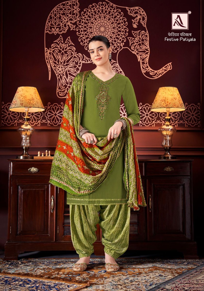 ALOK SUIT FESTIVE PATIYALA H-1400-001 TO H-1400-008 3