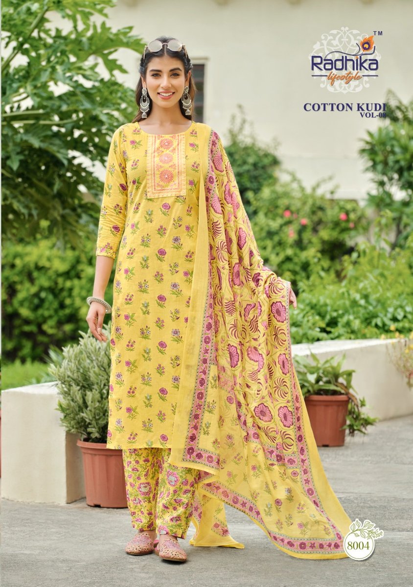 Radhika Lifestyle Cotton Kudi Vol-8 8001-8008 Series 4