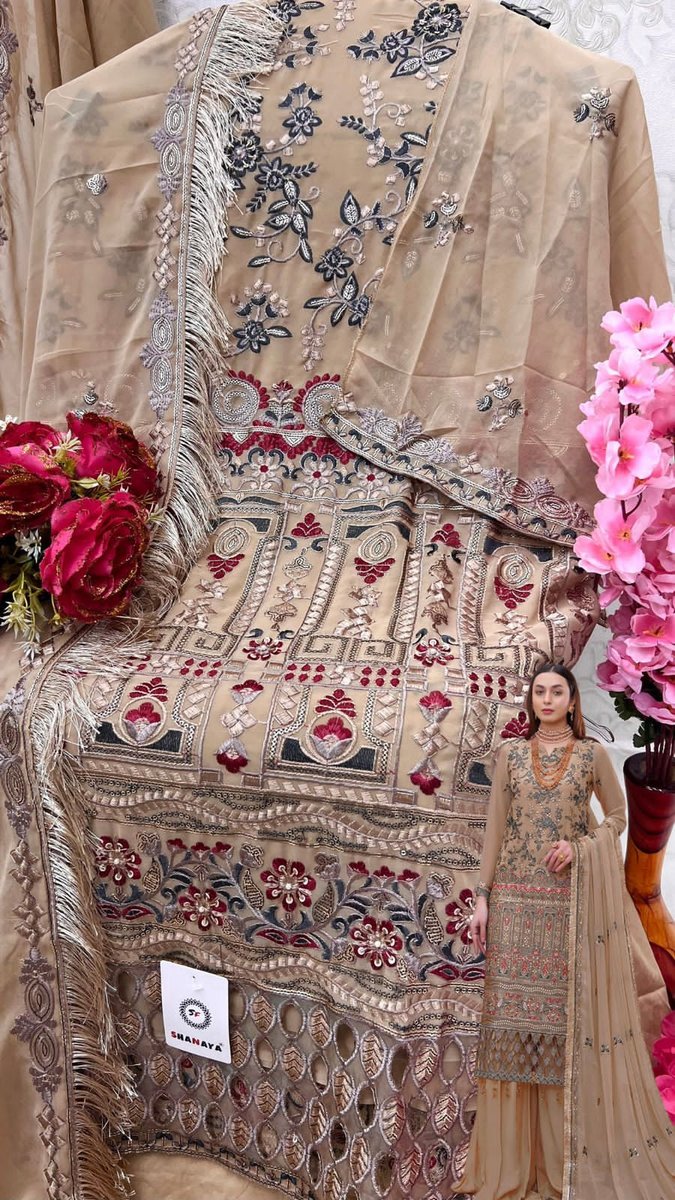 Shanaya Fashion Rose Hand Craft S-153 Design 2
