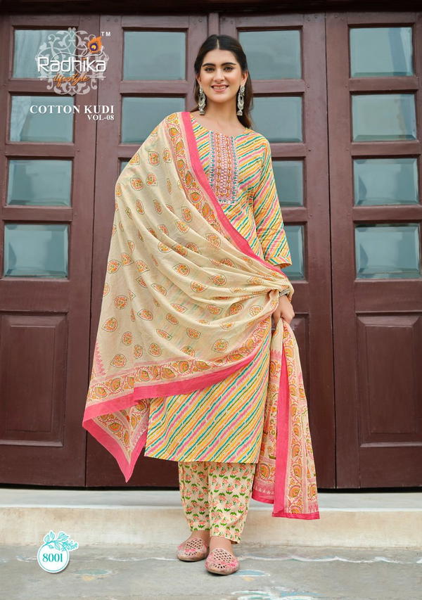 Radhika Lifestyle Cotton Kudi Vol-8 8001-8008 Series