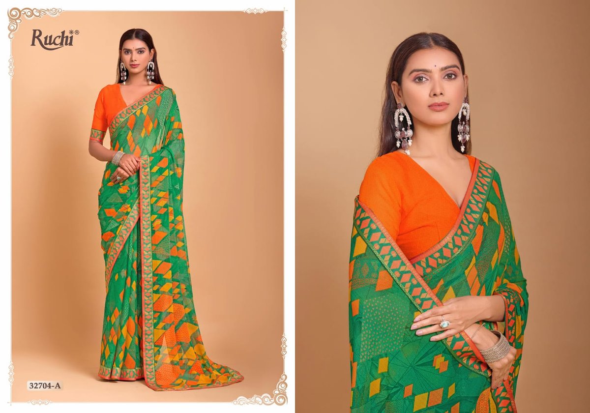 RUCHI SAREE VANILLA 32701-A TO 32706-B 7