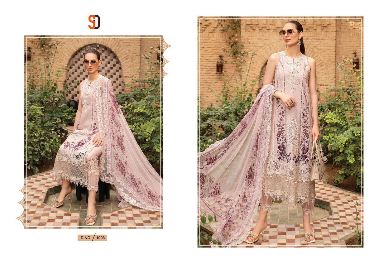 SHRADDHA DESIGNER MARIA.B LAWN VOL-1 1001 TO 1006 3
