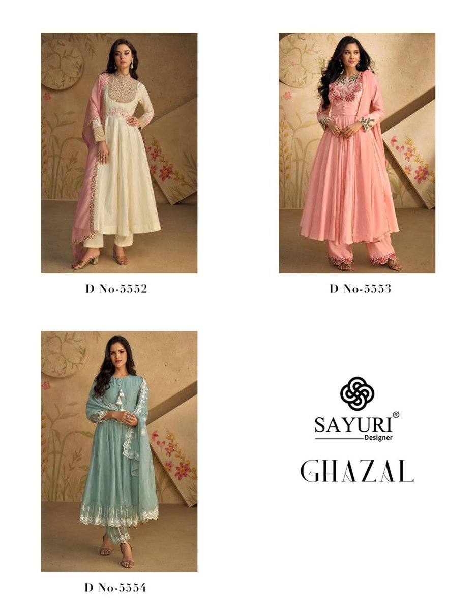 SAYURI DESIGNER GHAZAL 5552 TO 5554 4