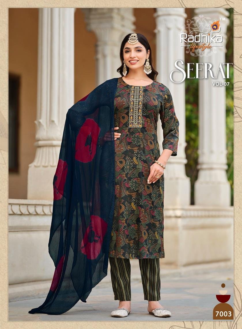 RADHIKA LIFESTYLE SEERAT VOL-7 7001 TO 7008 3