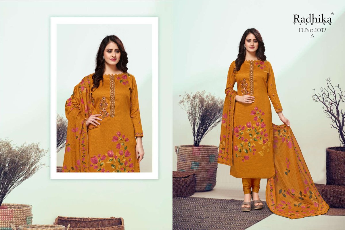 RADHIKA FASHION AZARA HAMSAFAR 1017-A TO 1017-D 1
