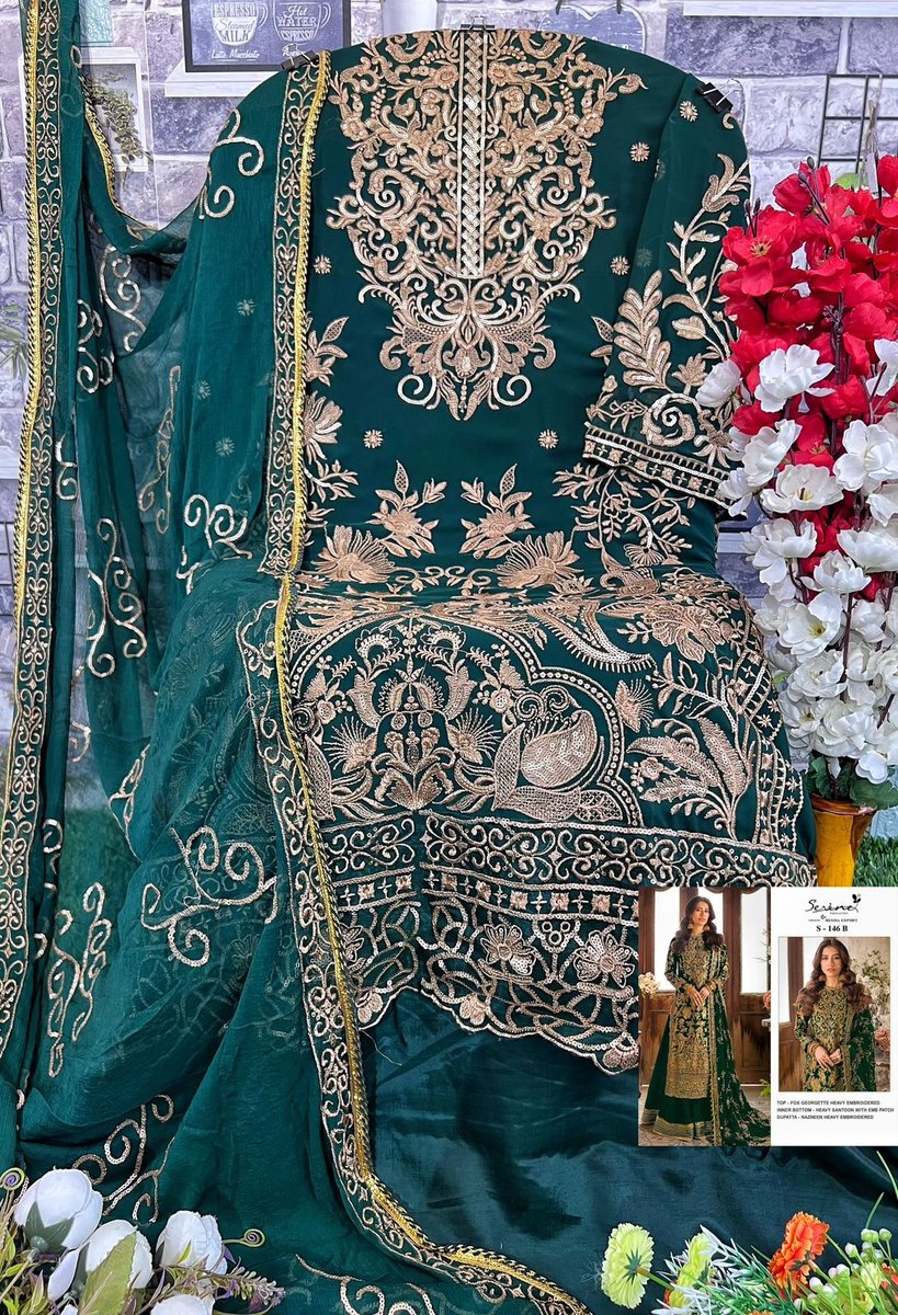 Serine Pakistani Suit S-146 Colors 4