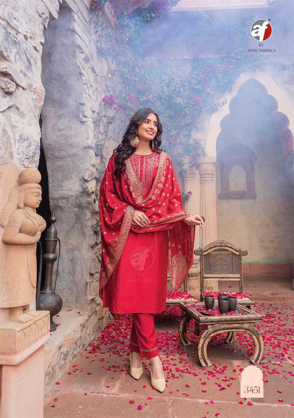 ANJU FABRIC MAYURI VOL-4 3451 TO 3453