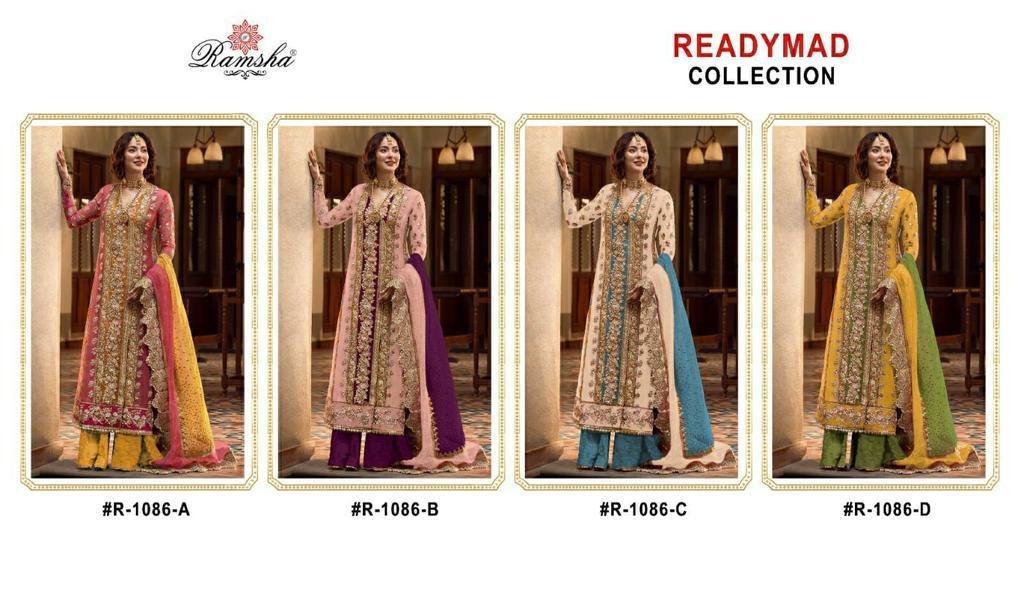 Ramsha Suit Ready Made R-1086 Colors 5