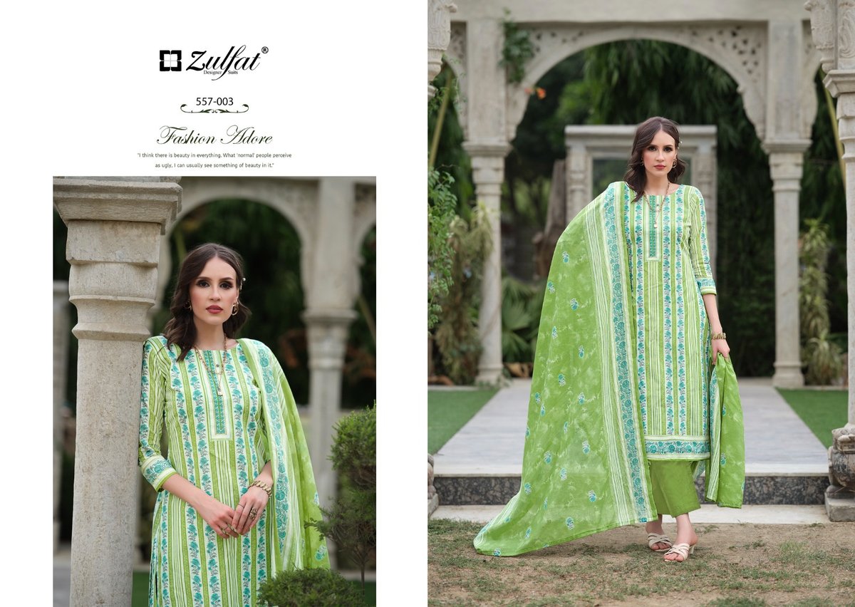 ZULFAT DESIGNER NAZRANA VOL-3 557-001 TO 557-008 3