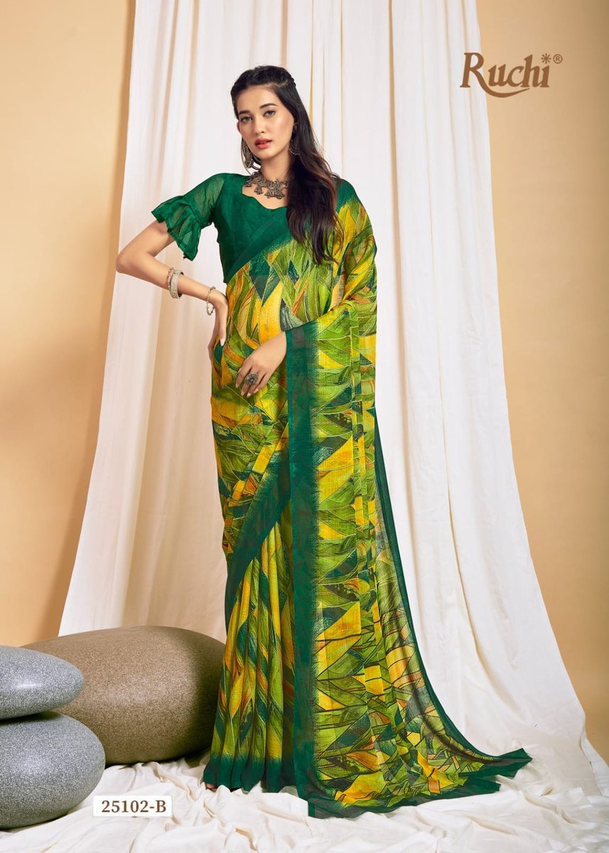 Ruchi Saree Star Chiffon 125nd Edition 25101-25106 Series 4