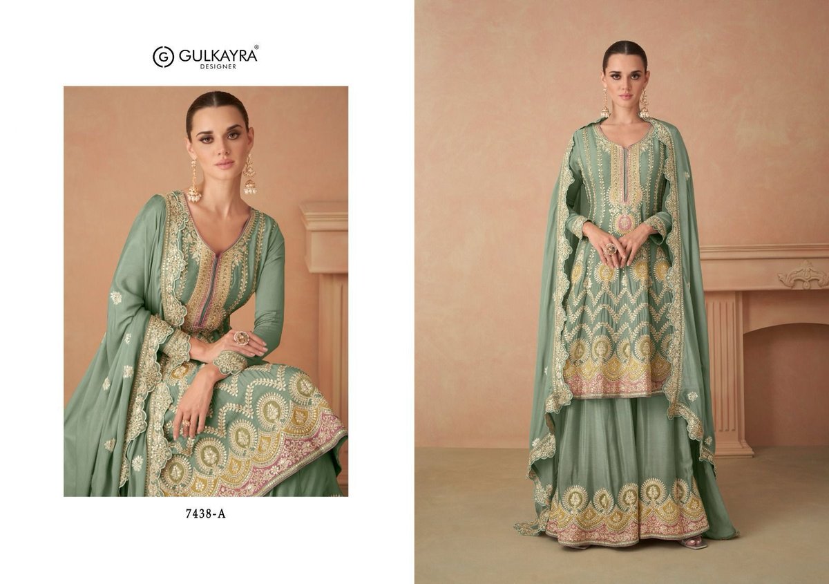 GULKAYRA DESIGNER SAHIRA 7438-A TO 7438-D 1