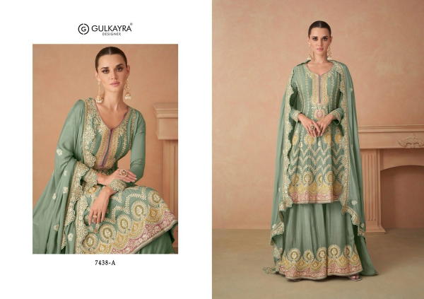 GULKAYRA DESIGNER SAHIRA 7438-A TO 7438-D