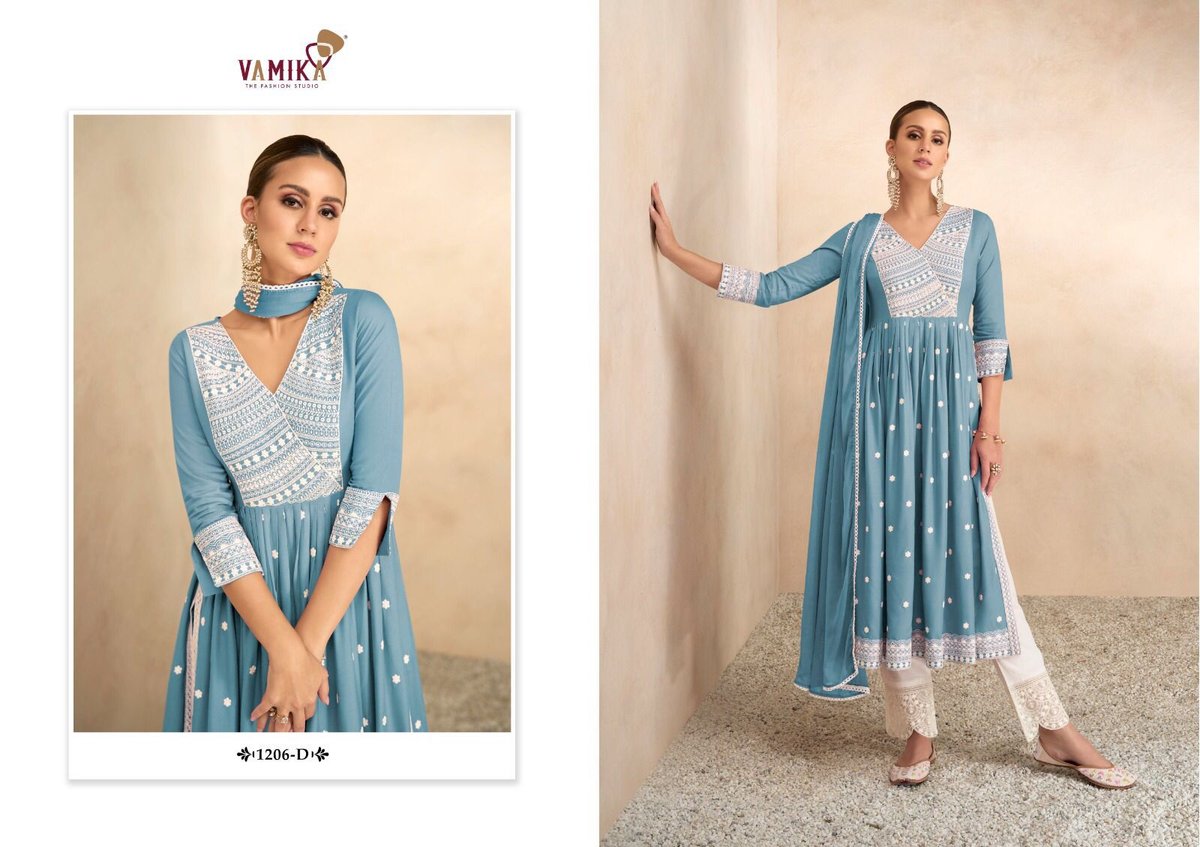 Vamika Fashion Aadhira Vol-4 Light 1206 Colors 4