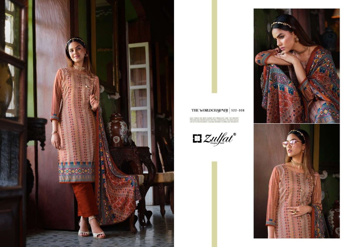 Zulfat Designer Raabia 522-001 to 522-008 Series 8