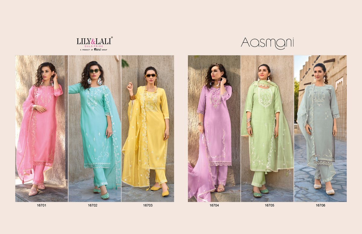LILY & LALI AASMANI 16701 TO 16706 7