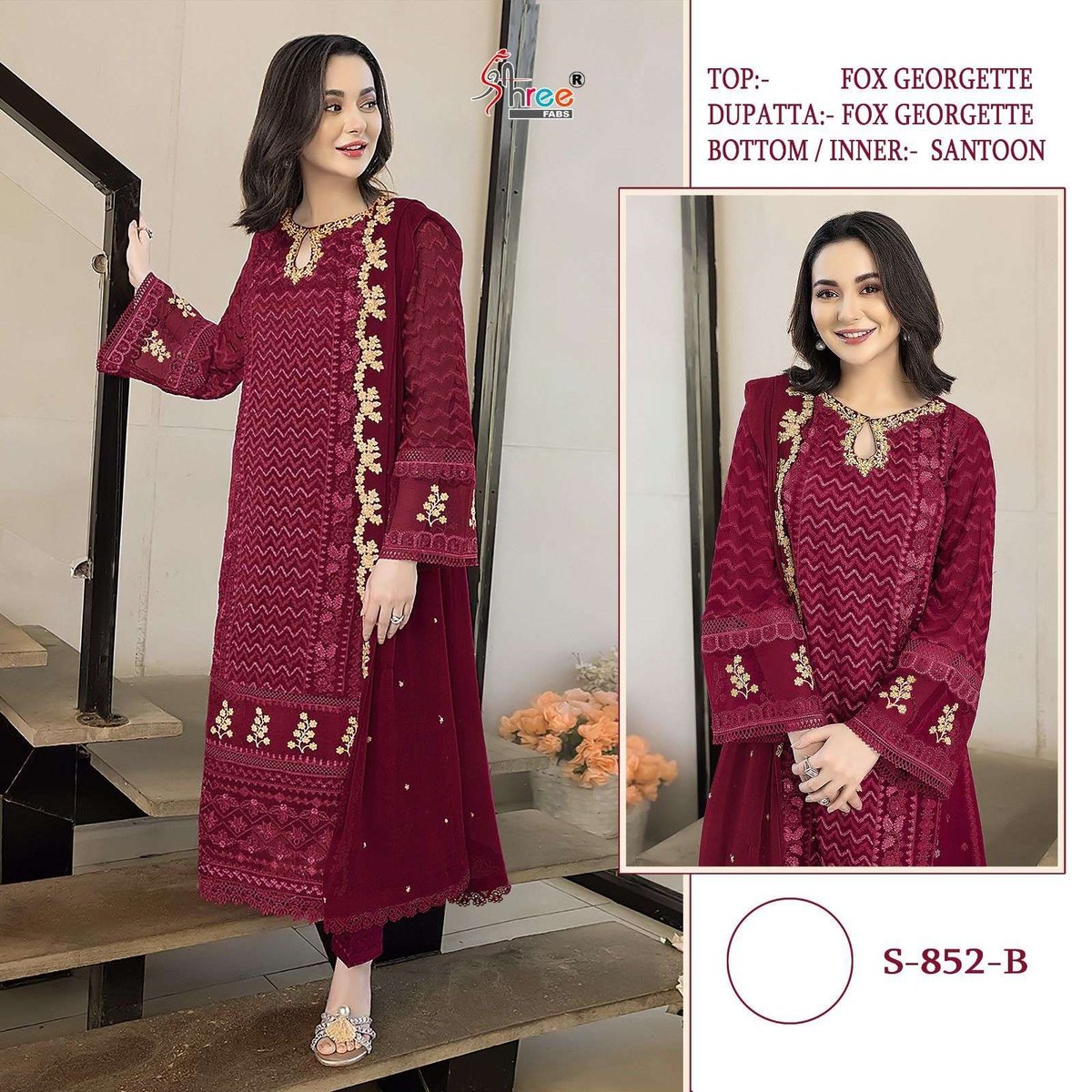 Shree Fab S-852 Colors 3