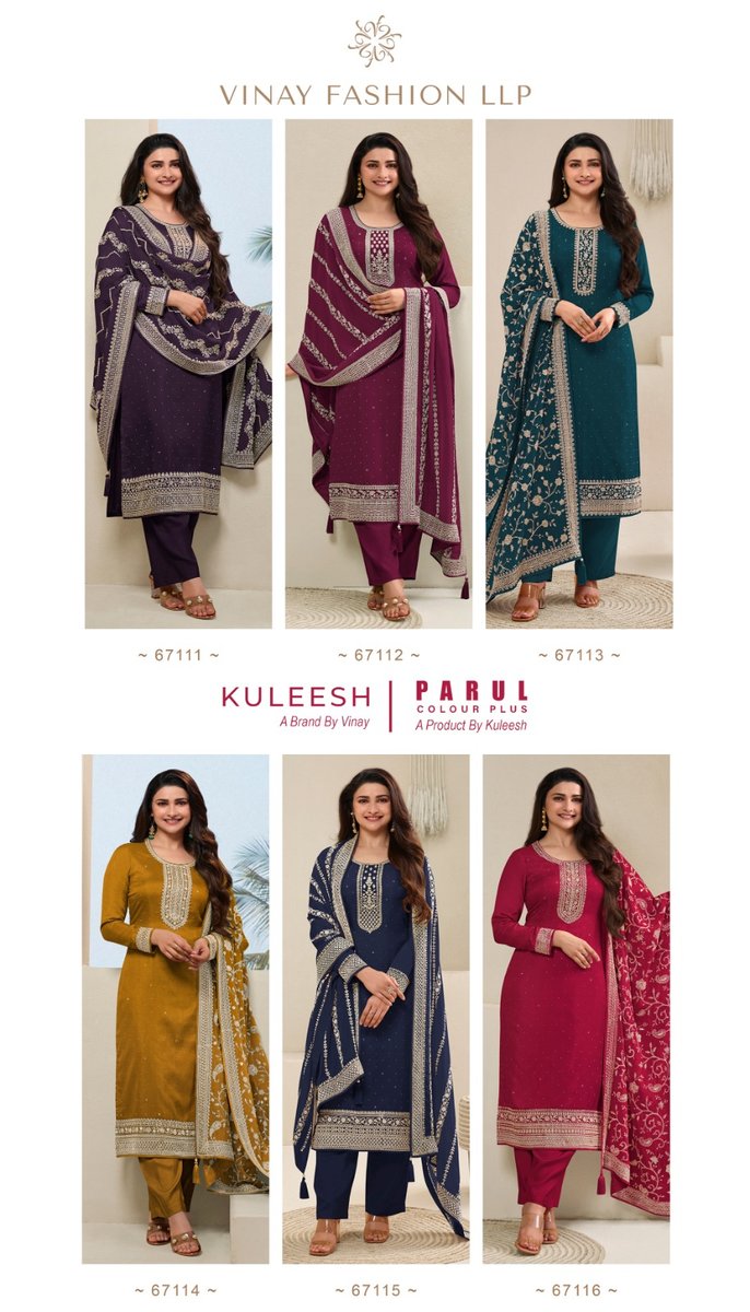 VINAY FASHION KULEESH PARUL 67111 TO 67116 7